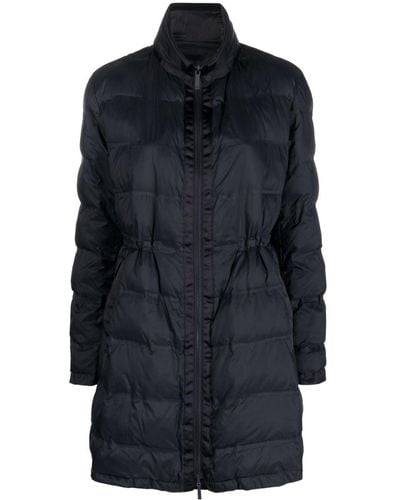 Emporio Armani Quilted Puffer Coat - Blue