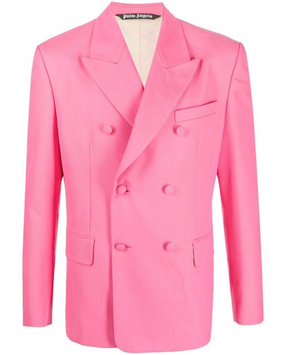 Palm Angels Sonny Double-breasted Blazer - Pink