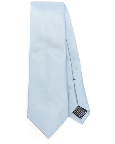 Paul Smith Satin Silk Tie - Blue