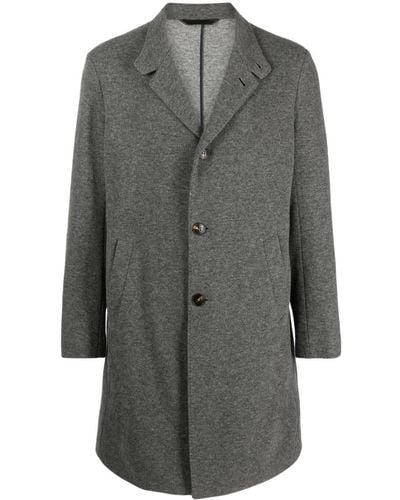 Manzoni 24 Cashmere Single-breasted Coat - Gray