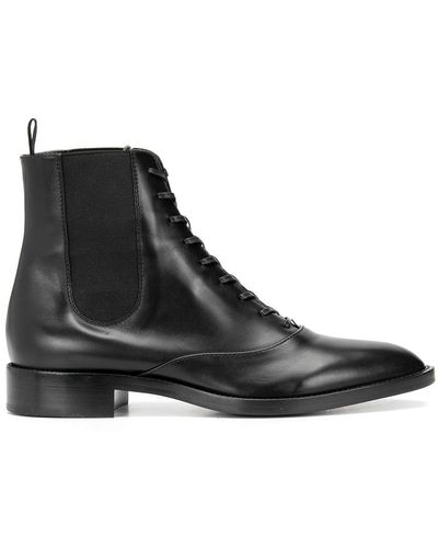 Gianvito Rossi Dresda 20mm Leather Boots - Black