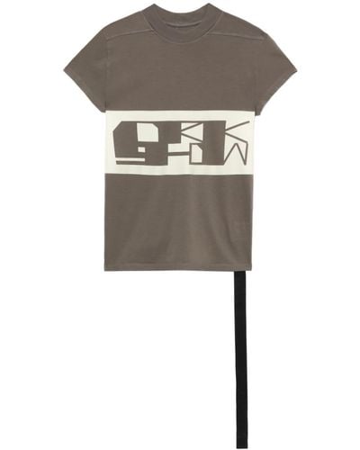 Rick Owens Small Level T Cotton T-shirt - Grey