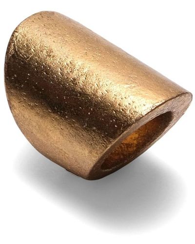 Monies Faro Wood Ring - Metallic