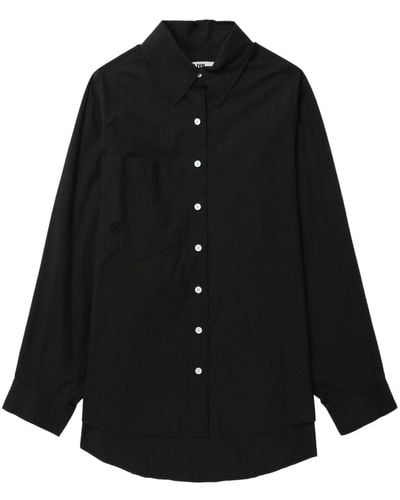 SJYP Long-sleeves Shirt - Black