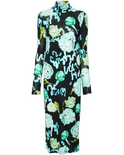 Christian Wijnants Dewis Abstract-print Dress - Green