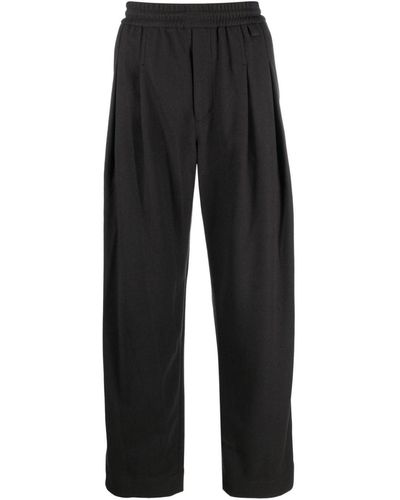 WOOYOUNGMI Pantalones anchos de talle medio - Negro