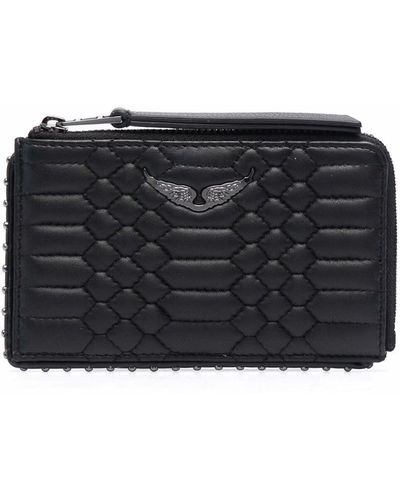 Zadig & Voltaire Quilted Leather Wallet - Black