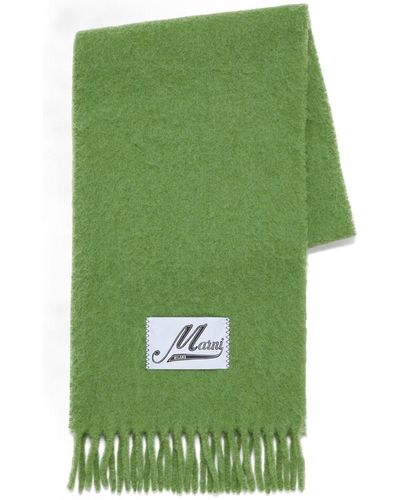 Marni Schal mit Fransen - Grün