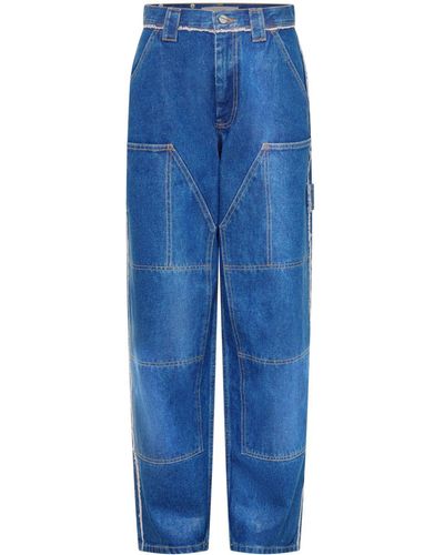 Dion Lee Laminated Carpenter Jeans - Blue
