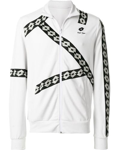 Damir Doma X Lotto Sweatshirtjacke mit Logo - Weiß