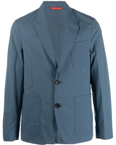 PS by Paul Smith Single-breasted Button-fastening Blazer - Blue