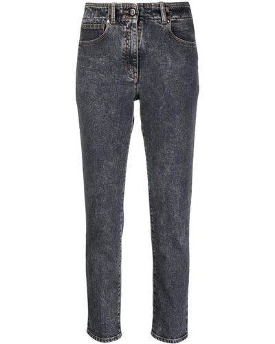 Peserico Jeans skinny con effetto schiarito - Grigio