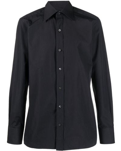 Tom Ford Long-sleeve Cotton Shirt - Black