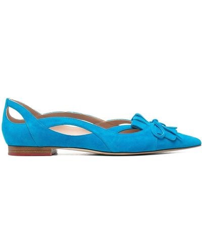 SCAROSSO X Paula Cademartori Ballerina Shoes - Blue