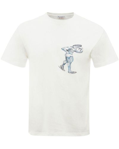 JW Anderson T-shirt Met Grafische Print - Wit