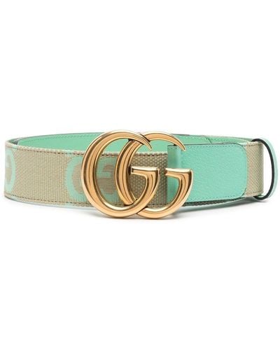 Gucci Cinturón con hebilla GG Marmont - Verde