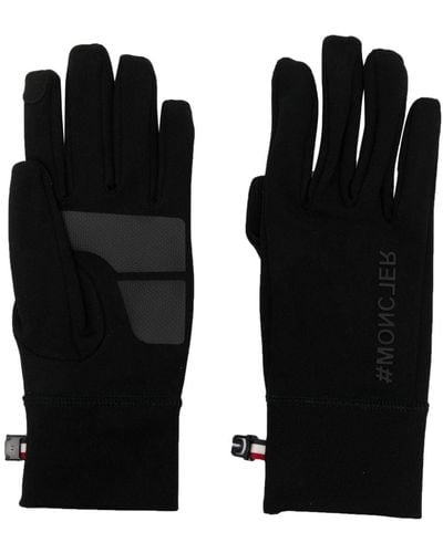 3 MONCLER GRENOBLE Scuba Jersey Gloves - Black