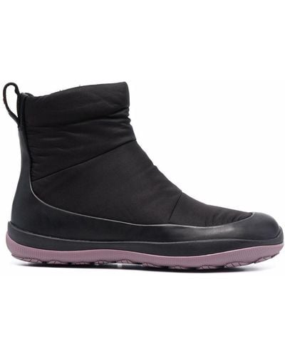 Camper Ankle Side-zipped Boots - Black