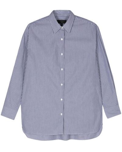 Nili Lotan Yorke Striped Shirt - Blue