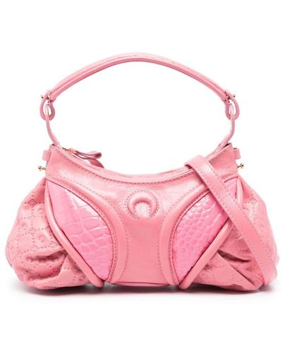 Marine Serre Futura Kleine Shopper - Roze