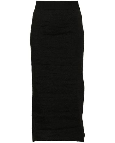 Uma Wang Celeno Midi Skirt - Black