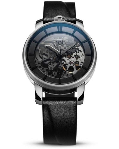 FOB PARIS R360 Zilveren Horloge - Zwart