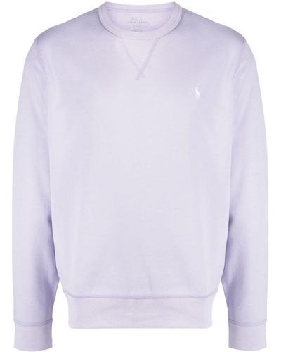 Polo Ralph Lauren Sweat en coton mélangé à logo - Violet