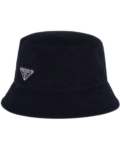 Prada Cappello In Loden - Blu