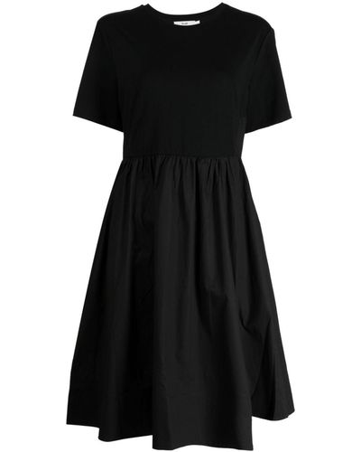 B+ AB Asymmetric-design Dress - Black