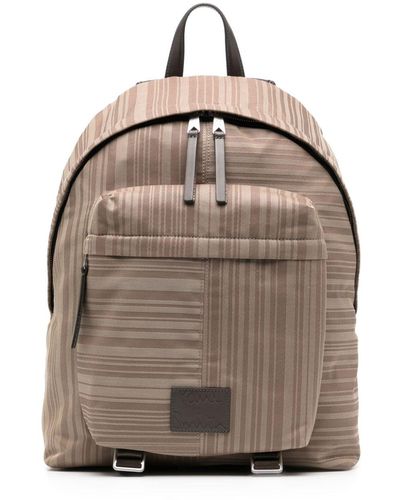 Paul Smith Rucksack mit Shadow Stripe-Muster - Grau