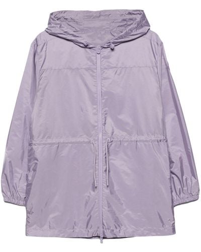 Moncler Filira Hooded Fitted Jacket - Purple