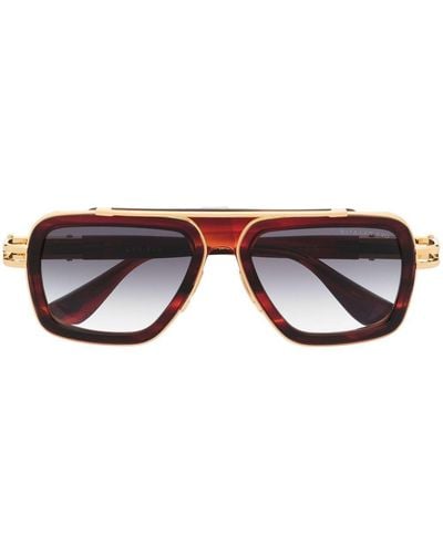 Dita Eyewear Lxn-evo Pilot-frame Sunglasses - Brown