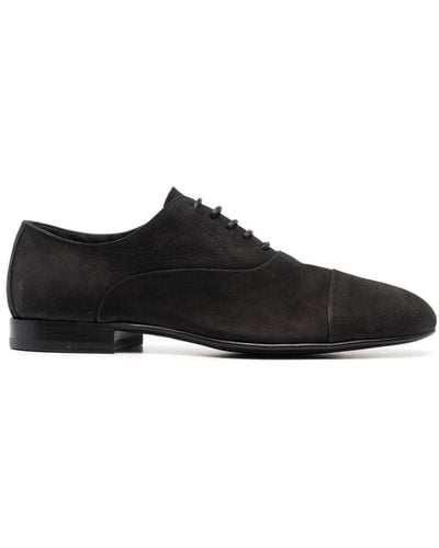 Officine Creative Lace-up Suede Oxford Shoes - Black
