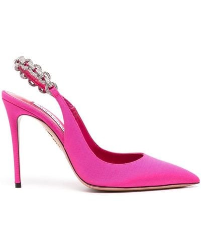 Aquazzura Love Link 105 Court Shoes - Pink
