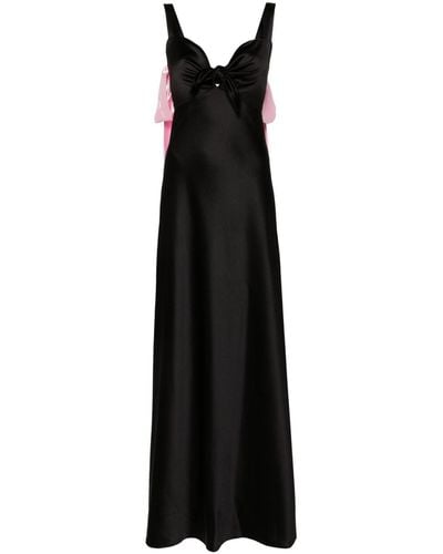 Atu Body Couture リボンディテール イブニングドレス - ブラック