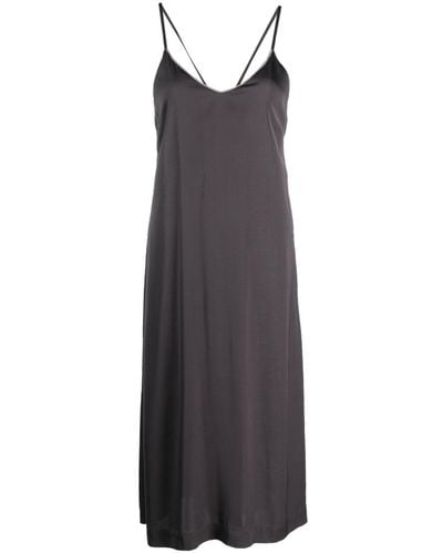 Peserico Camisole-Kleid mit V-Ausschnitt - Grau