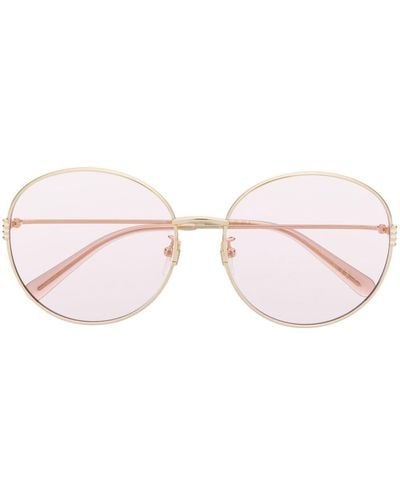 Gucci Metallic Round-frame Sunglasses - Pink