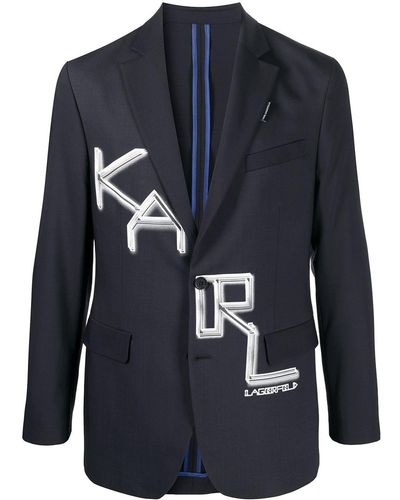 Karl Lagerfeld テーラードジャケット - ブラック