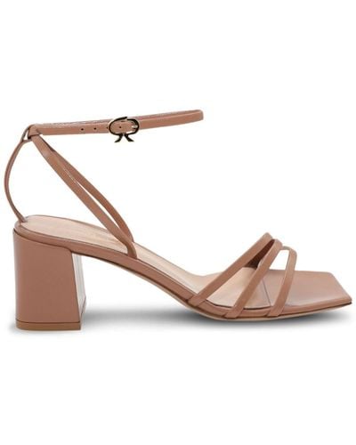Gianvito Rossi Nuit 55mm Leather Sandals - Pink