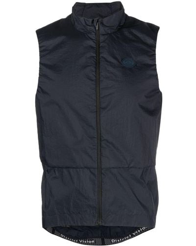 District Vision Performance Cycling Gilet - Blue