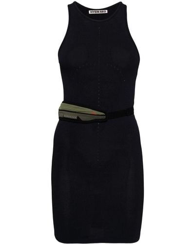 Hyein Seo Pouch-appliqué Tank Dress - Black