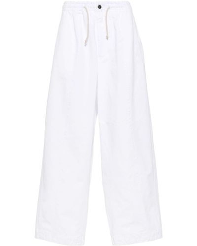 Societe Anonyme Jeans a gamba ampia oversize - Bianco
