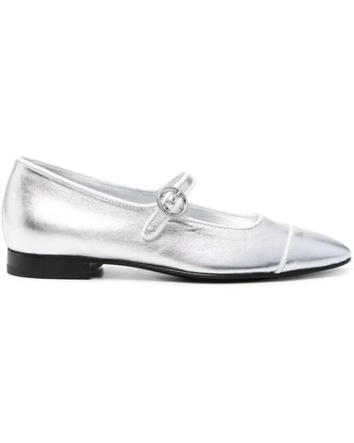 CAREL PARIS Corail Leather Ballerina Shoes - White