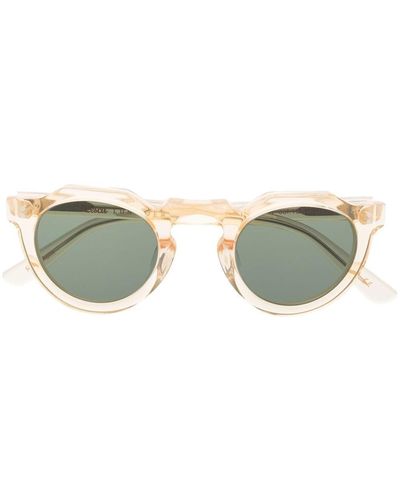 Lesca Pica Transparent Square-frame Sunglasses - Natural