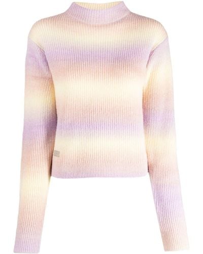 Izzue Logo-patch Ombré-effect Sweater - Pink
