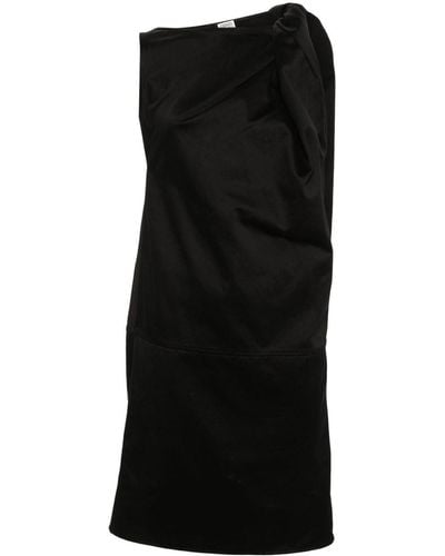 Totême Kleid mit gedrehten Schultern - Schwarz