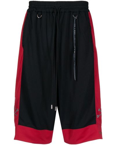 MASTERMIND WORLD Contrast-trim Logo Shorts - Black