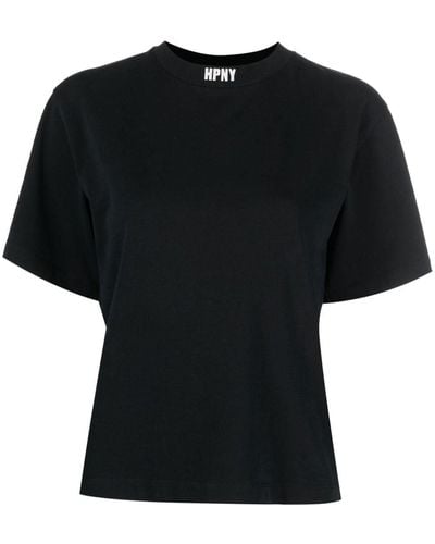 Heron Preston Camiseta con logo bordado - Negro