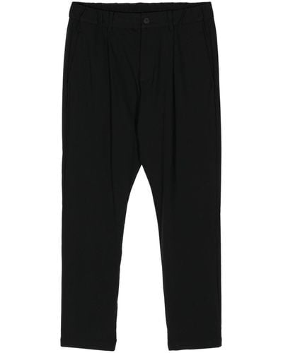 Attachment Slim-cut Pants - Black