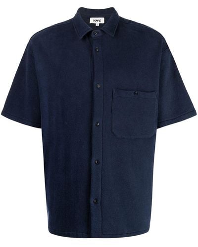 YMC Camisa Screech de manga corta - Azul